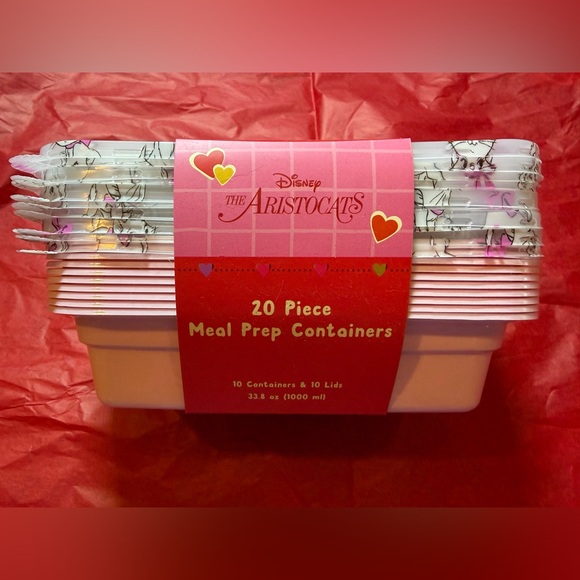 Disney Aristocats marie 20 piece meal prep containers -New - Picture 2 of 2